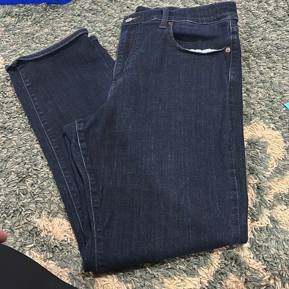 Lucky 410: athletic straight dark denim